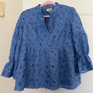 Blue Lace Women's Top